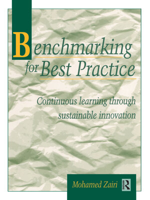 cover image of Benchmarking for Best Practice